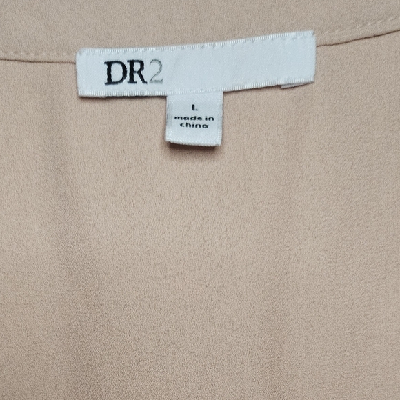 DR2 Light Pink V-Neck Blouse - Picture 4 of 5